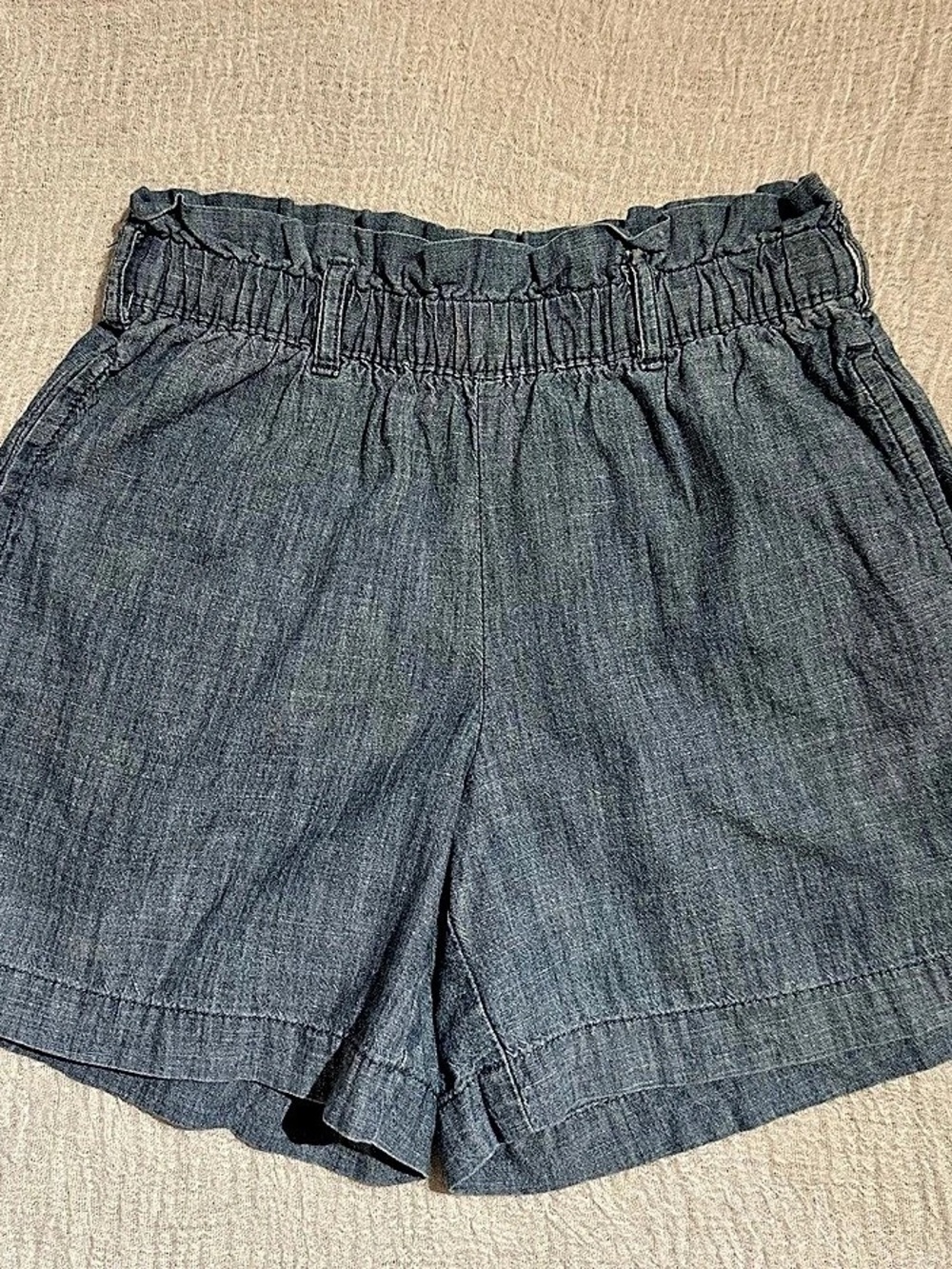 GAP Kids Girls S 6-7 Blue Cotton Pull On Shorts